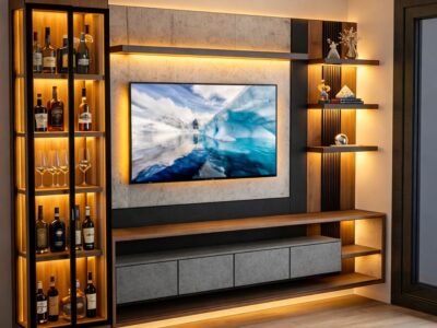 Diseño de rack tv 3D